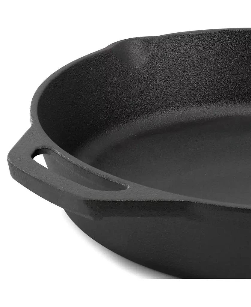 MegaChef 12 Inch Pre-Seasoned Cast Iron Skillet with Tempered Glass Lid 7