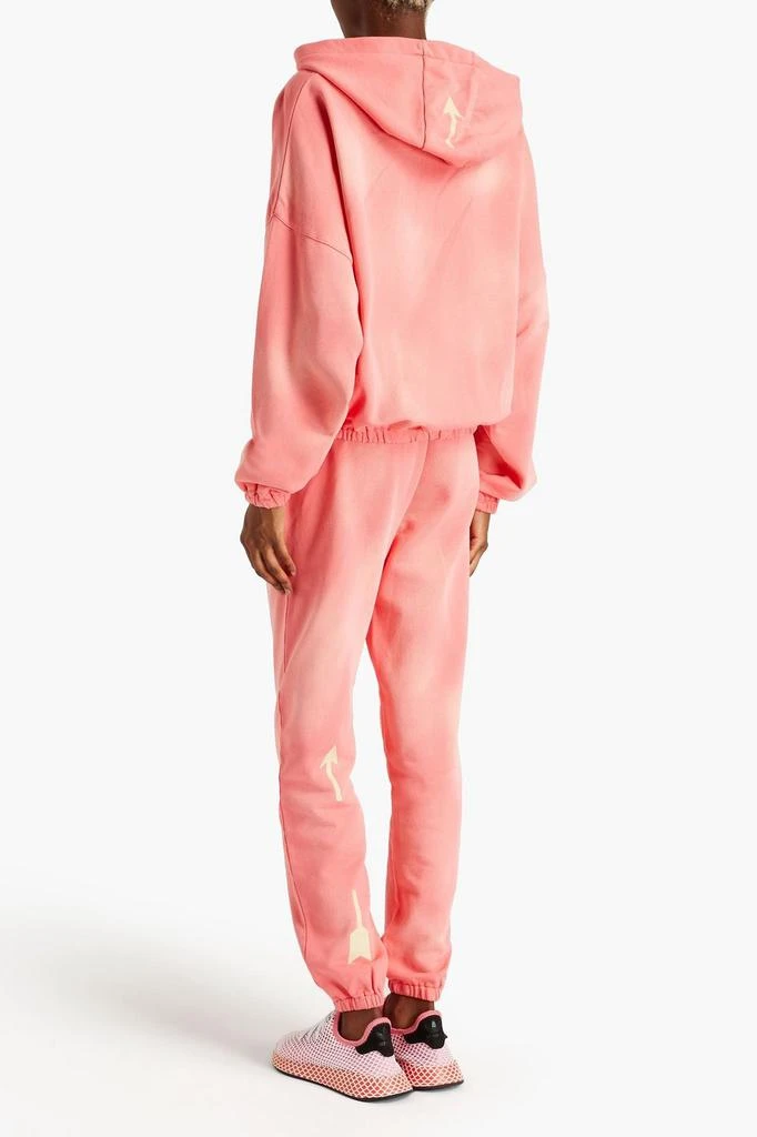The Upside Moonstone Lennox faded French cotton-terry track pants 3