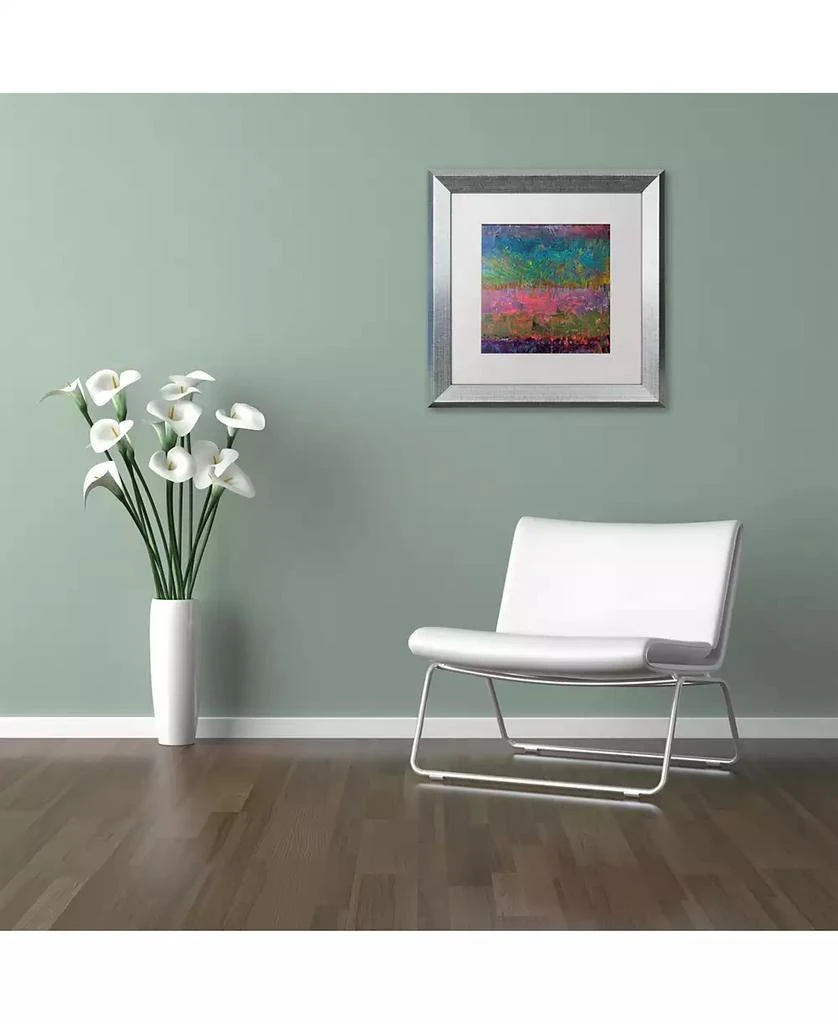 Trademark Global Michelle Calkins 
Wildflowers
 Matted Framed Art - 16" x 16" 3