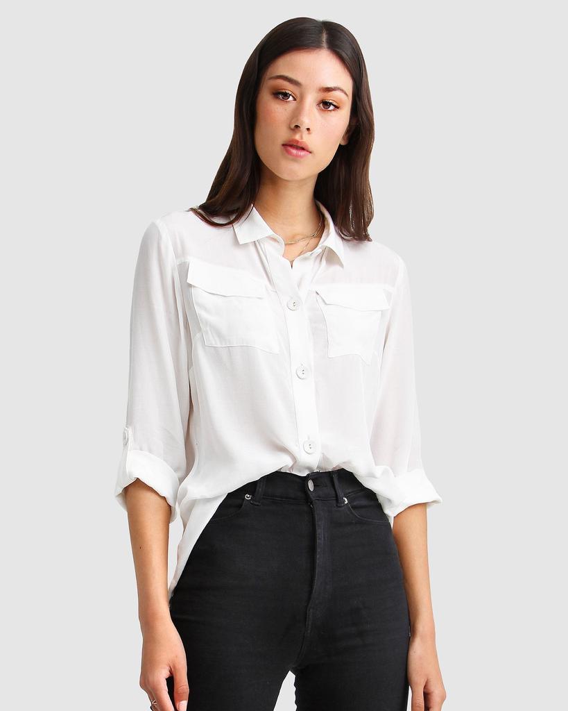 Belle & Bloom Eclipse Rolled Sleeve Blouse