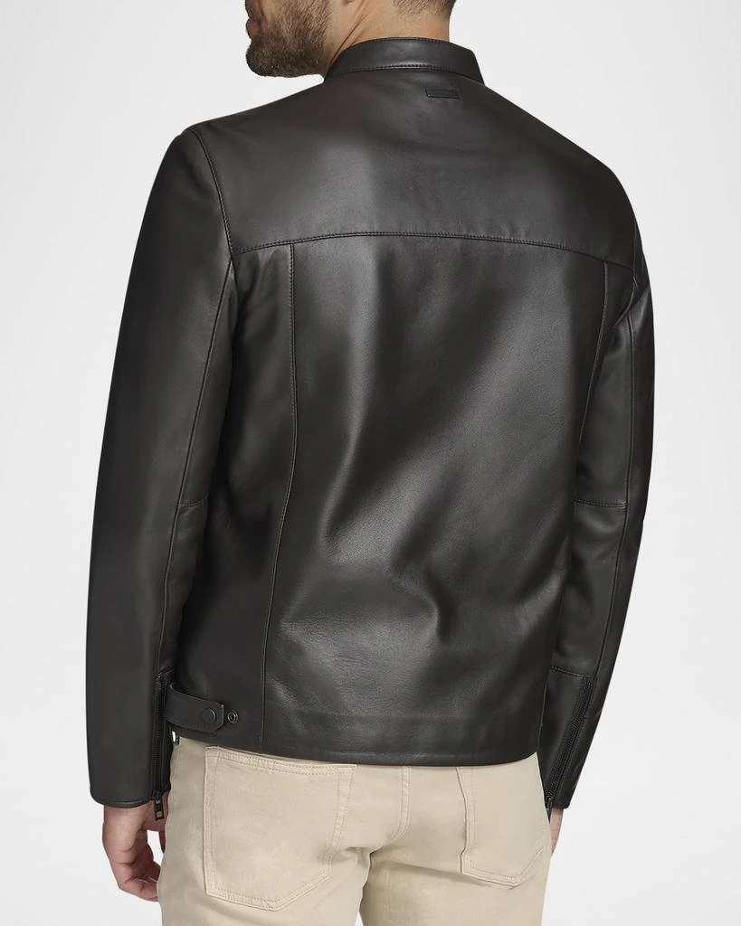 Andrew Marc Men's Leather Racer Jacket 4