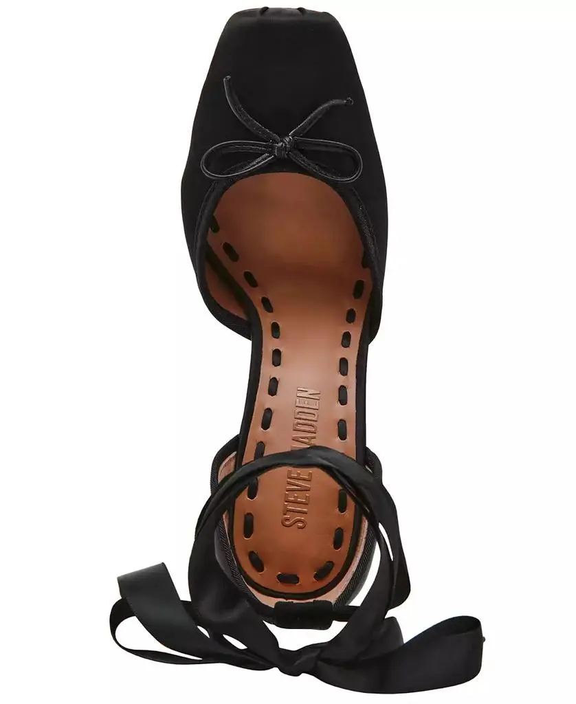 Steve Madden Women's Larina Lace-Up High-Heel Ballet Pumps 5