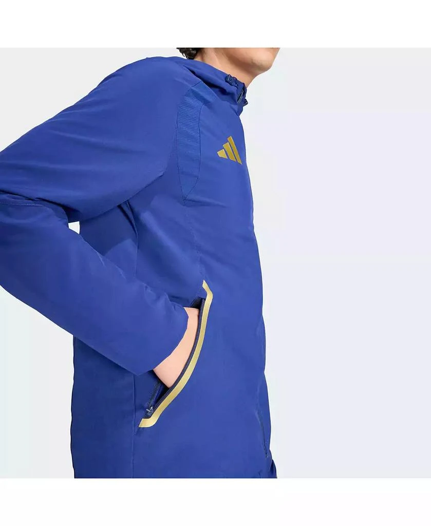 Adidas Men's Blue Italy National Team 2026 World Cup Travel Windbreaker Jacket 3
