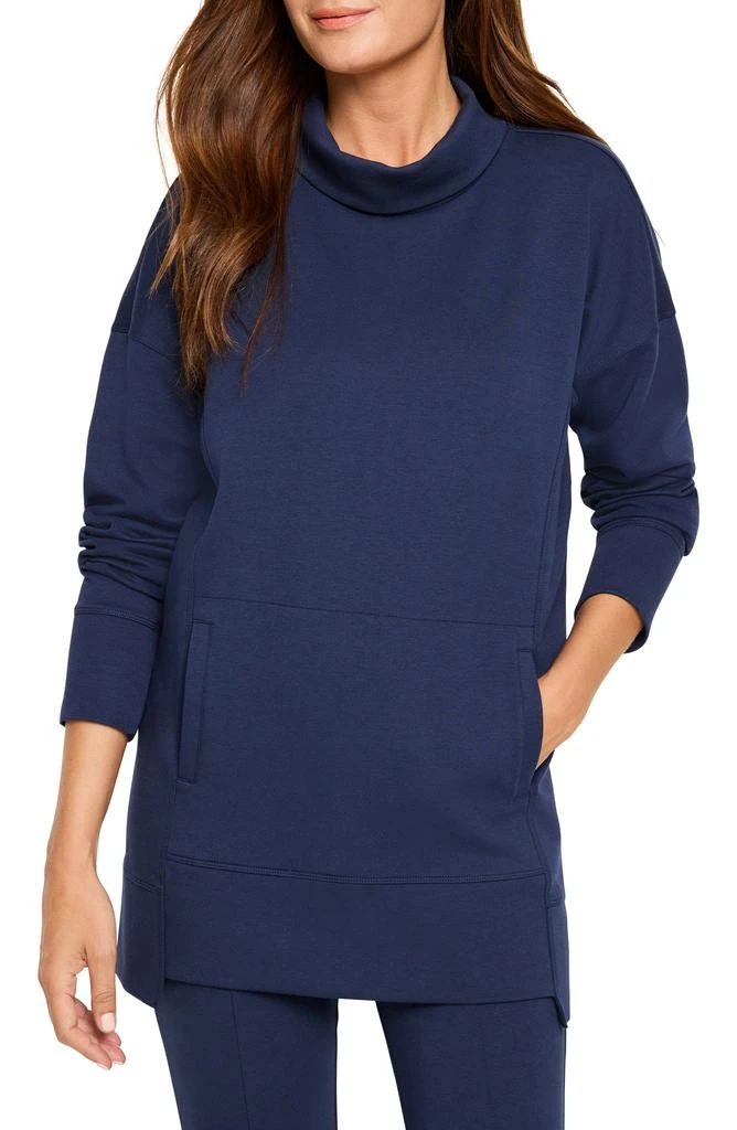 NZ ACTIVE by NIC+ZOE Funnel Neck Scuba Knit Tunic
