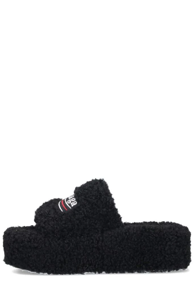 Balenciaga Balenciaga Faux Fur Platform Sandals 3