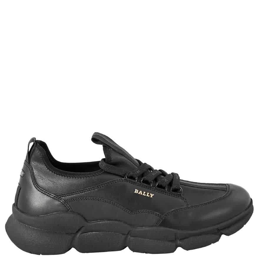 Bally Men's Black Roller P Low-Top Leather Sneakers, Brand