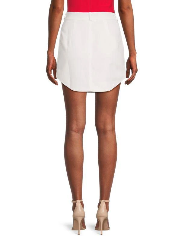 Amanda Uprichard Stevie Curved Hem Miniskirt 2