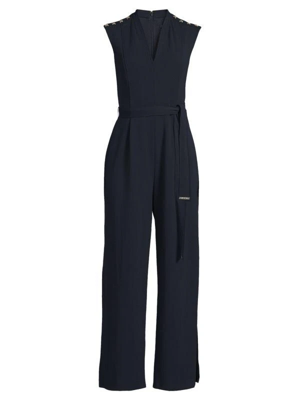 Tommy Hilfiger Scuba Crepe Belted Jumpsuit 3