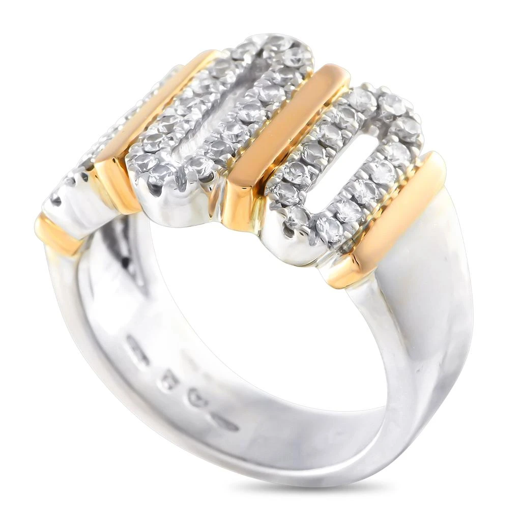 Damiani 18K White and Yellow Gold 0.44ct Diamond Ring DO07-013125 1
