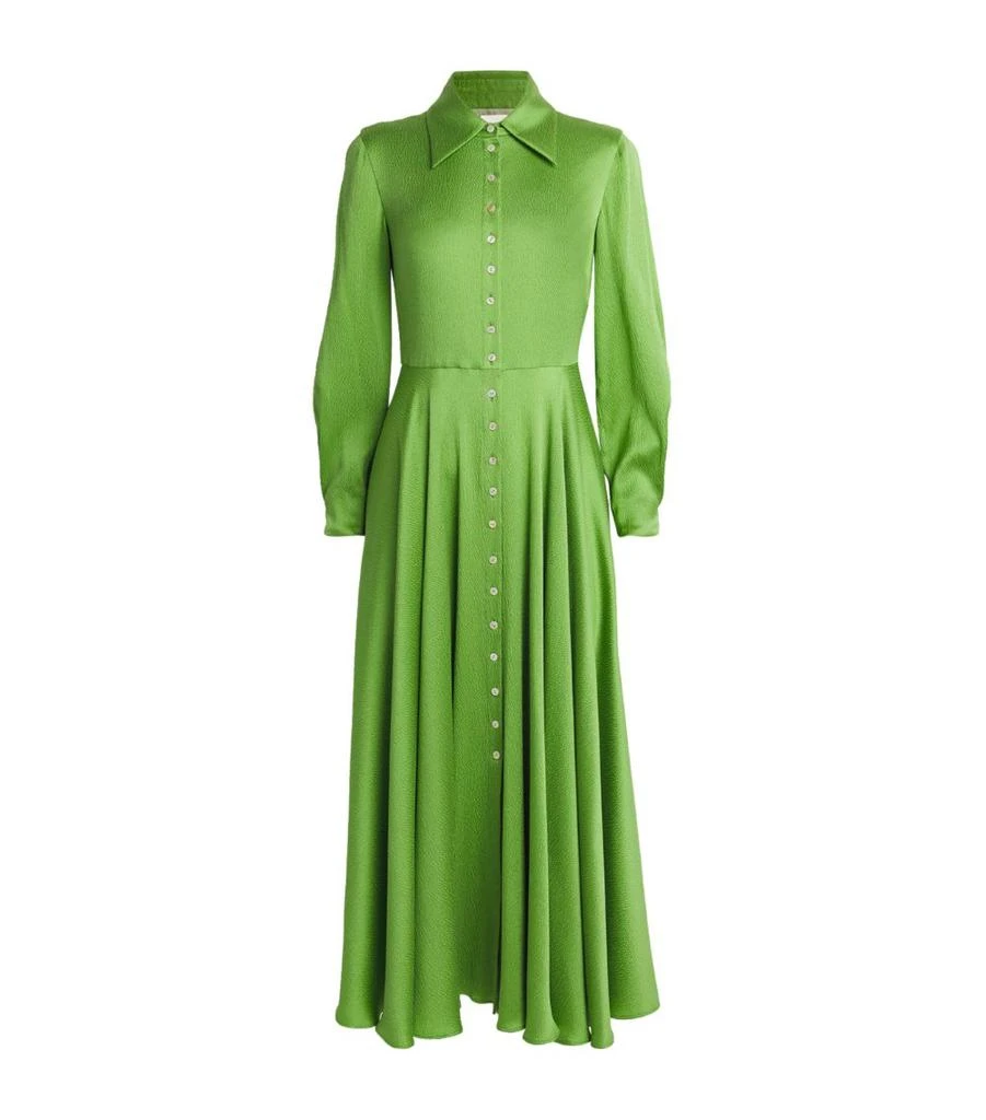 LAURA GREEN Silk Astrid Midi Dress 1