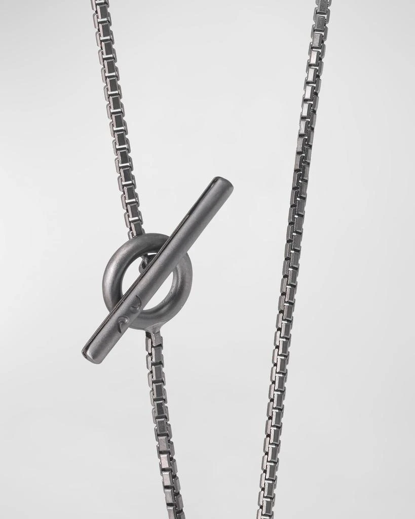Marco Dal Maso Men's Acies Wide Triple Black Pendant Necklace 5