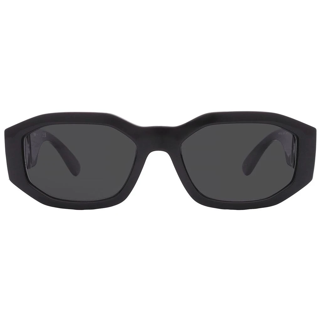 Versace Dark Grey Geometric Unisex Sunglasses VE4361 GB1/87 53