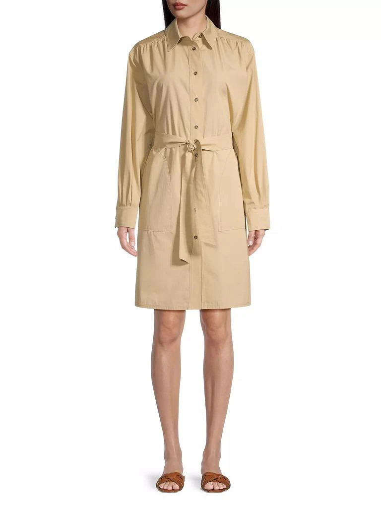 Weekend Max Mara Virgus Cotton Button-Front Mini-Shirtdress 3