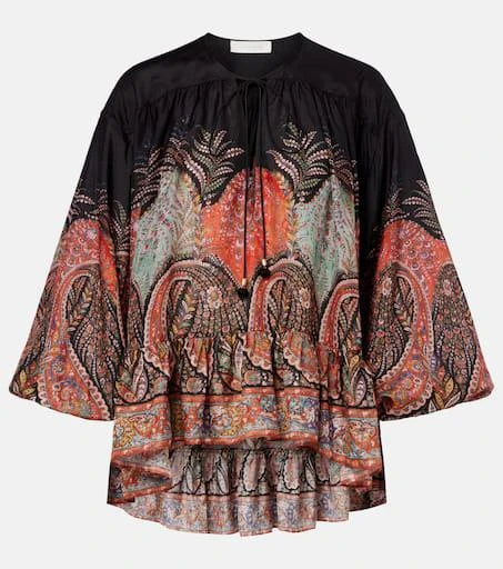 Zimmermann Rhiannon ruffled silk top 1