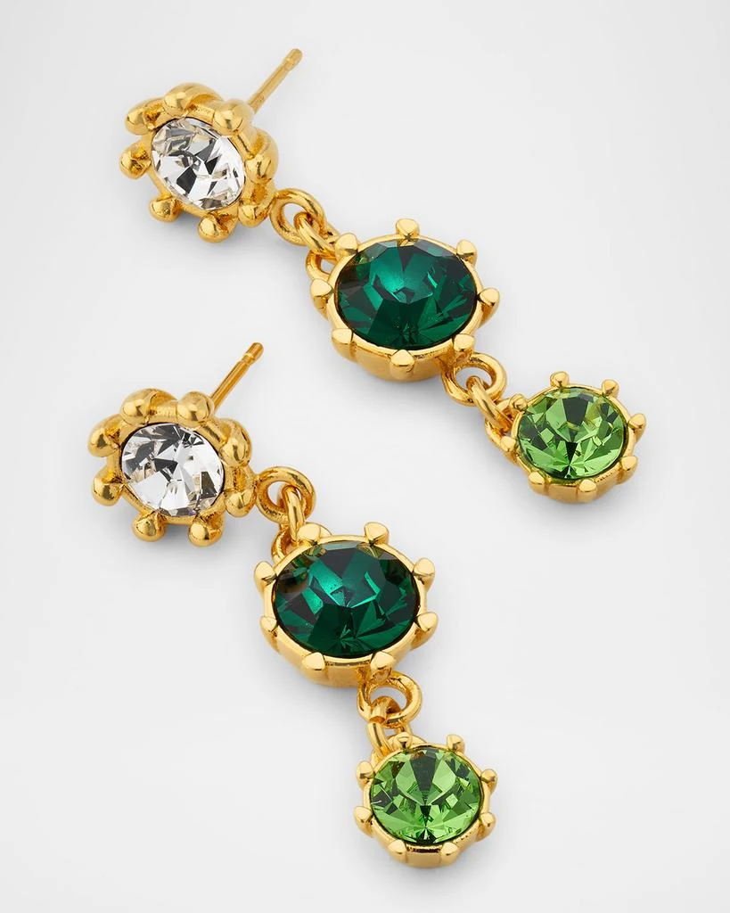 Oscar de la Renta Crystal Prong Drop Earrings 3