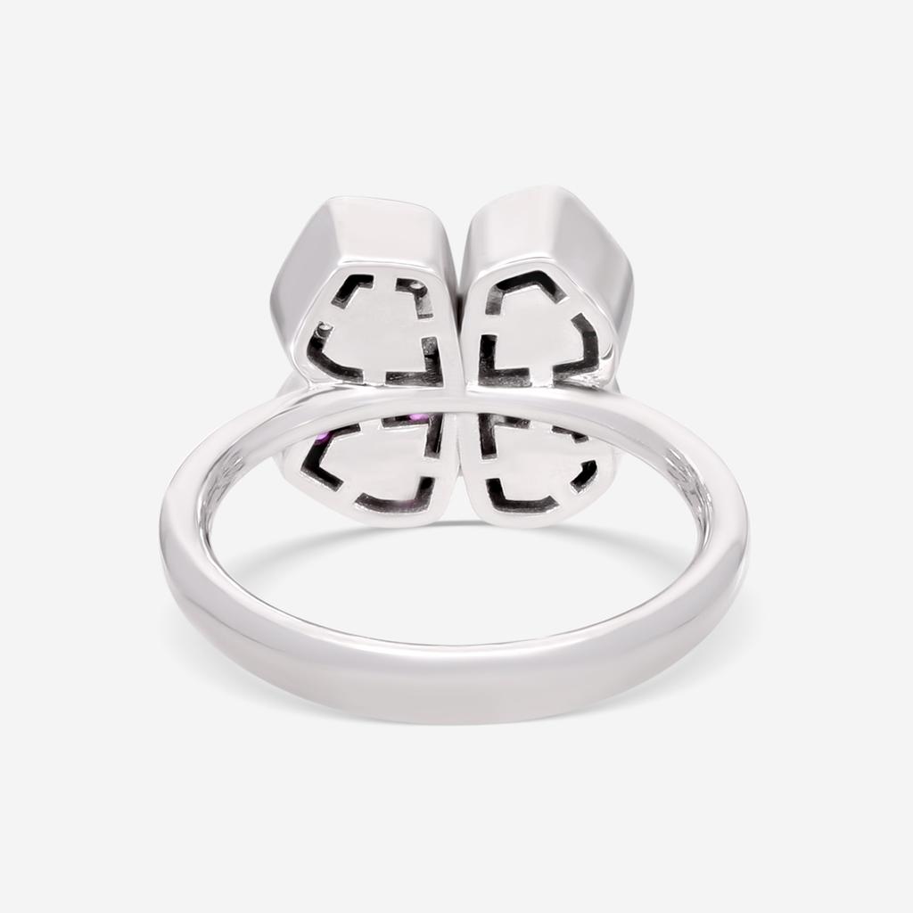 Giloro Giloro 18K White Gold Diamond and Pink Sapphires Statement Ring P5208-108