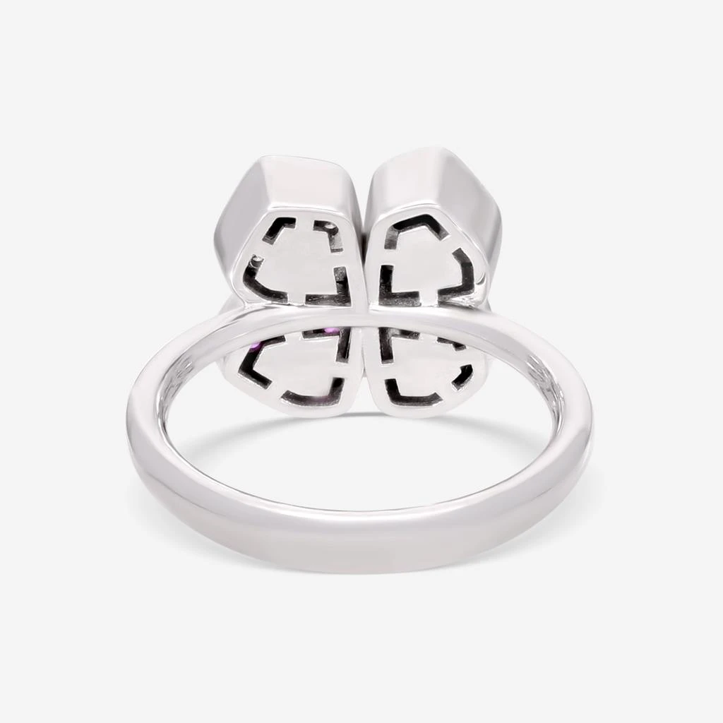 Giloro Giloro 18K White Gold Diamond and Pink Sapphires Statement Ring P5208-108 2