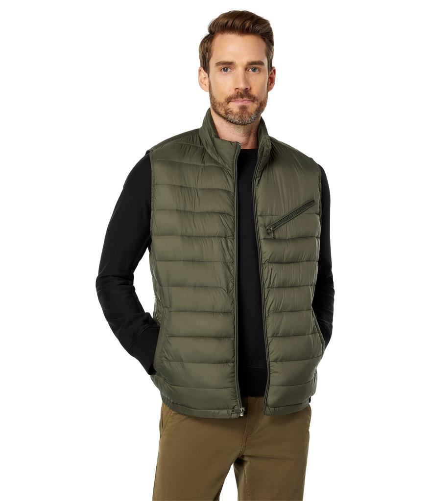 Cole Haan Zip Front Quilted Vest