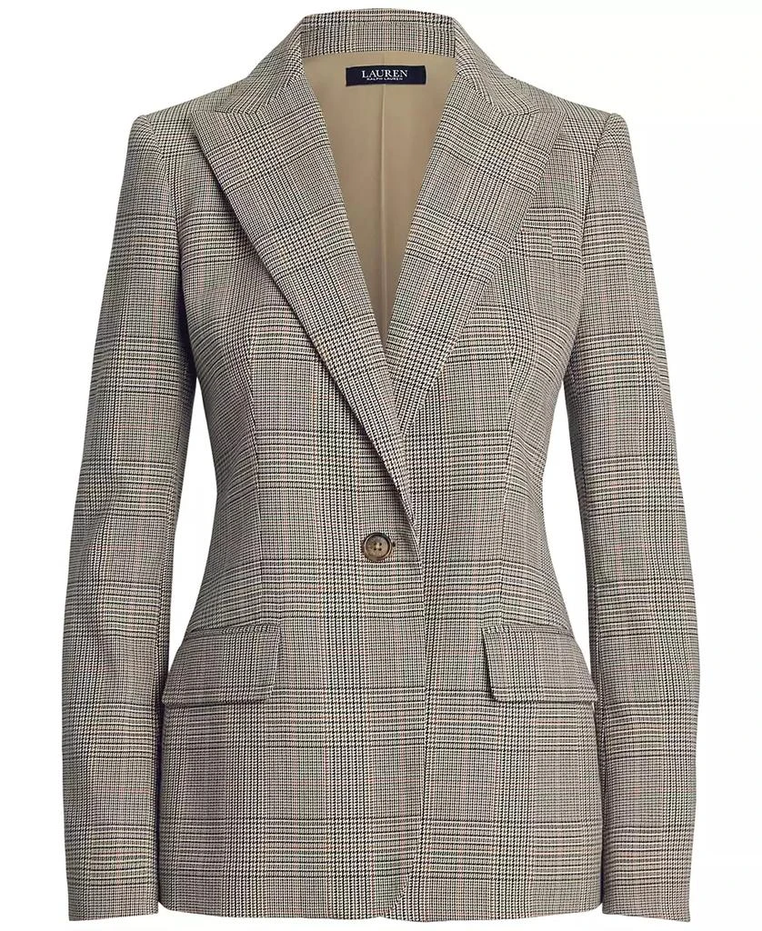 Ralph Lauren Women's Glen Plaid Cotton-Blend Twill Blazer 9