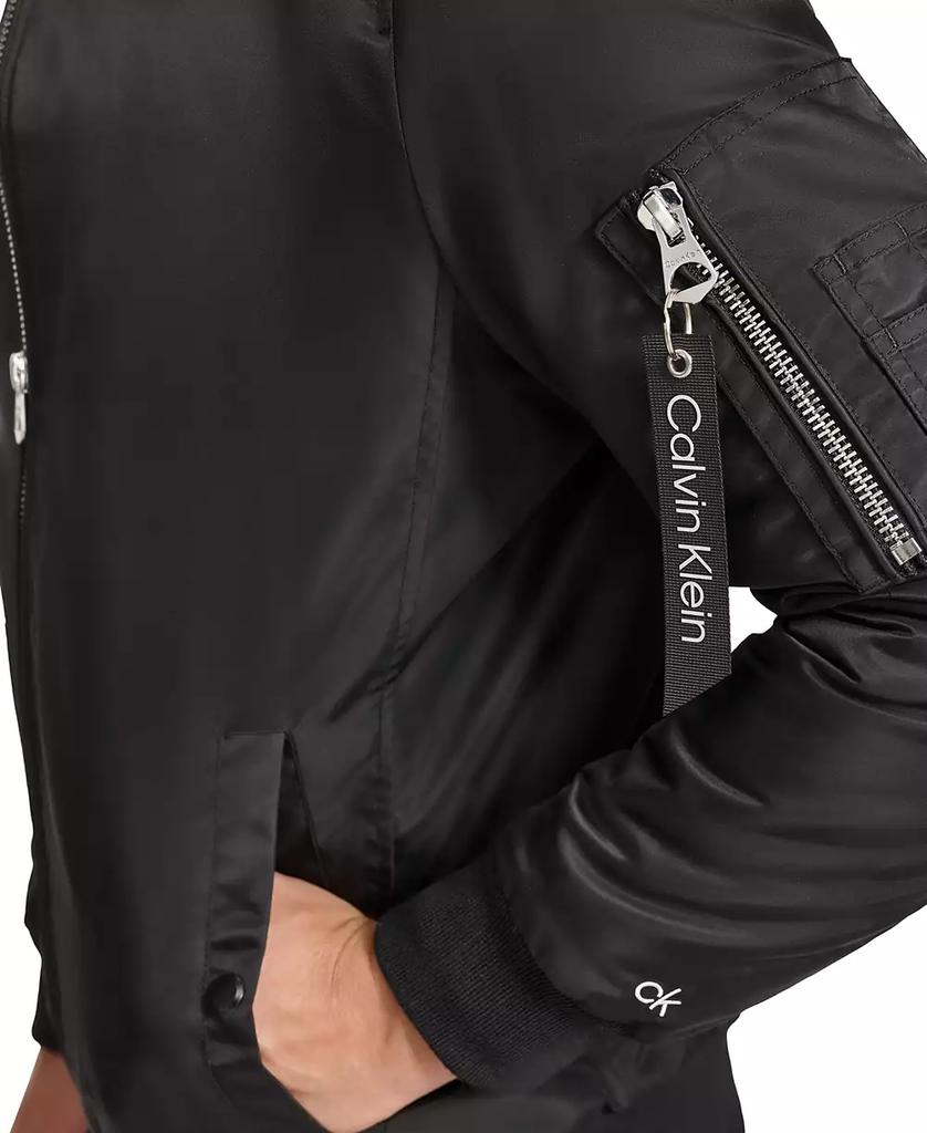Calvin Klein Men's Classic MA-1 Nylon Bomber Jacket Calvin Klein Men's Classic MA-1 Nylon Bomber Jacket