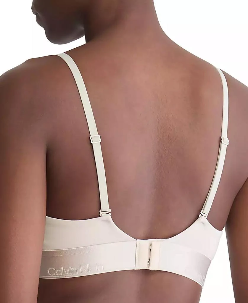 Calvin Klein Women's Modern Cotton Holiday Lightly Lined Triangle Bralette QF7994 3