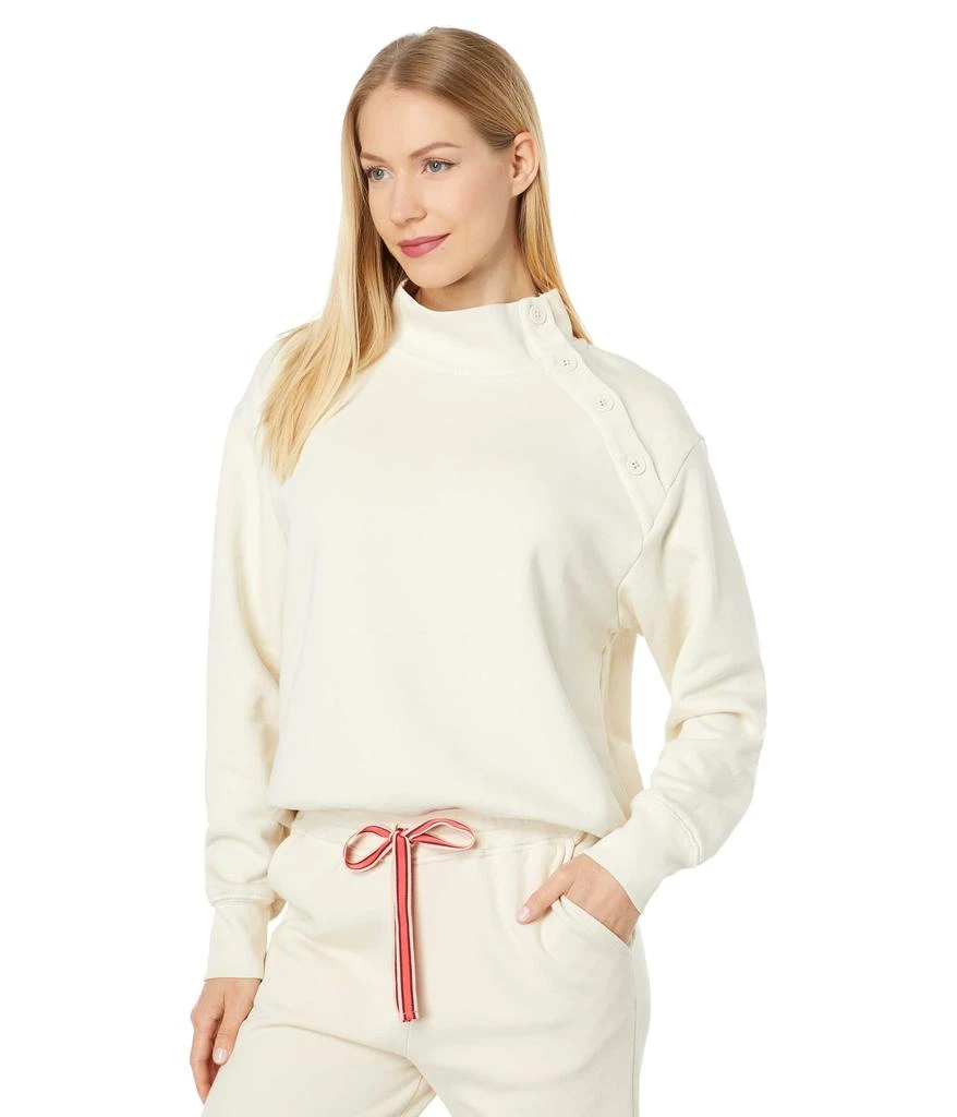 Sundry Button Neck Sweatshirt 1