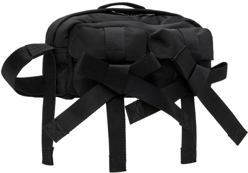 Simone Rocha Black Beaded Classic Bow Crossbody Bag 2