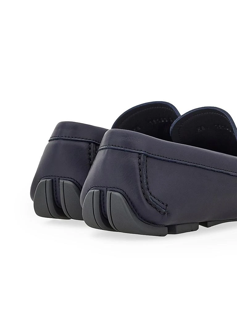 Salvatore Ferragamo Almeria Leather
Suede Driving Loafers 5