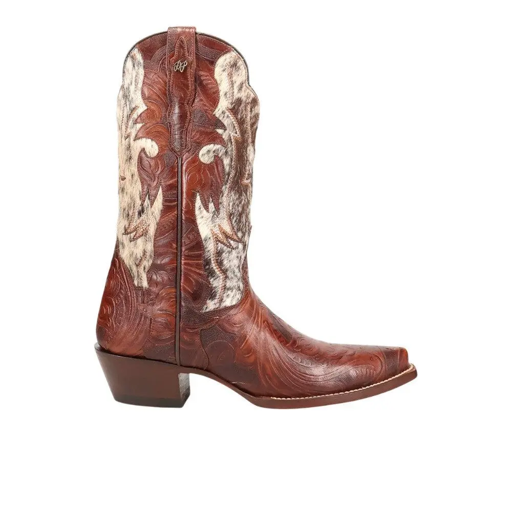 Dan Post Boots Andrinna Embosses Tooled-Inlay Snip Toe Cowboy Boots