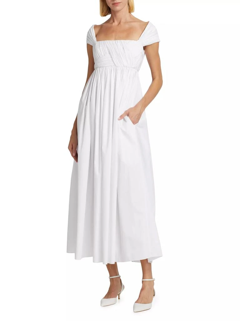 Adam Lippes Josephine Poplin Midi Dress 2