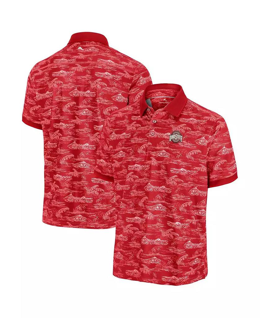 Tommy Bahama Men's Scarlet Ohio State Buckeyes Sport Bay View Polo Shirt