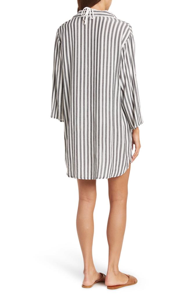 BOHO ME Yarn Dye Stripe Cover-Up Tunic