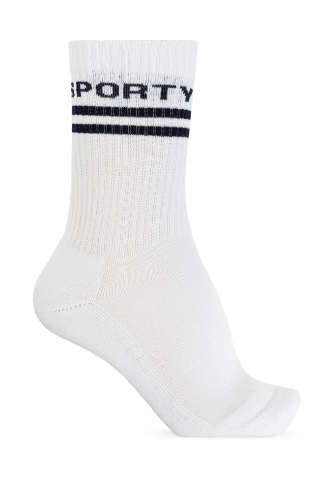 Sporty & Rich Socks with logo