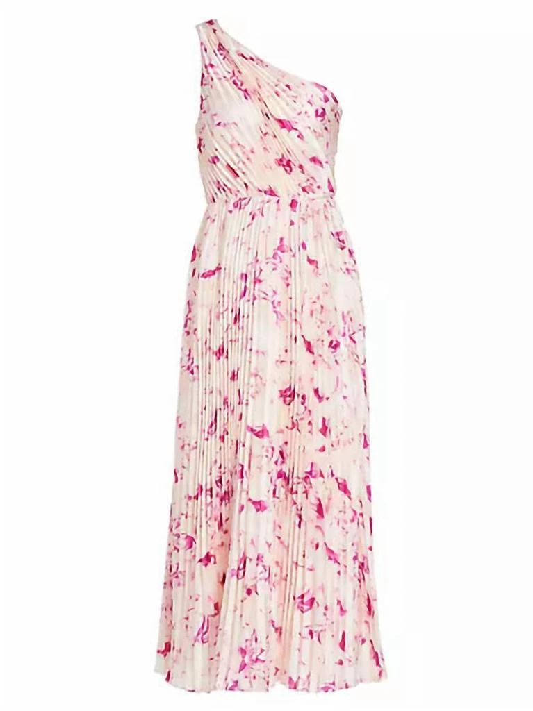 Monique Lhuillier Monique Lhuillier - Alina One Shoulder Midi Dress 7