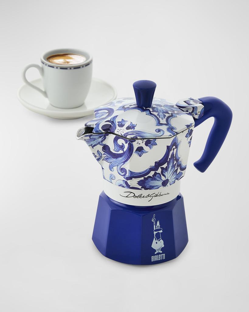 Bialetti Moka Express Small Pot - Blu Mediterraneo
