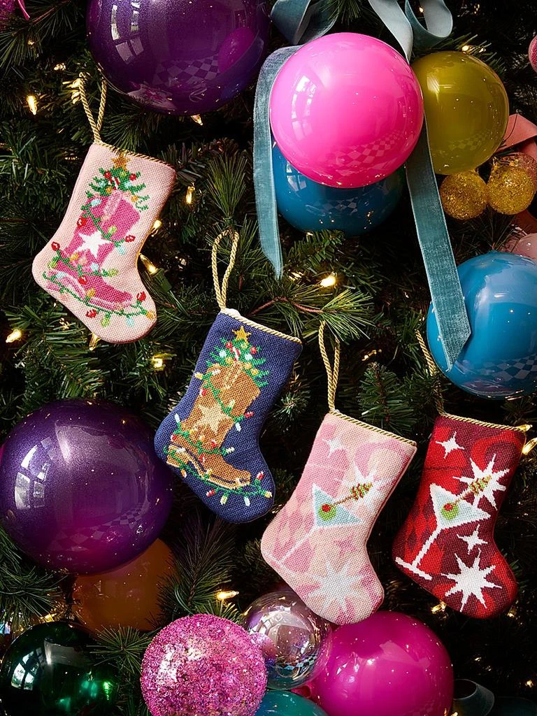 Bauble Stockings Pink Holly Jolly Molly Martini Mini Bauble Stocking 2