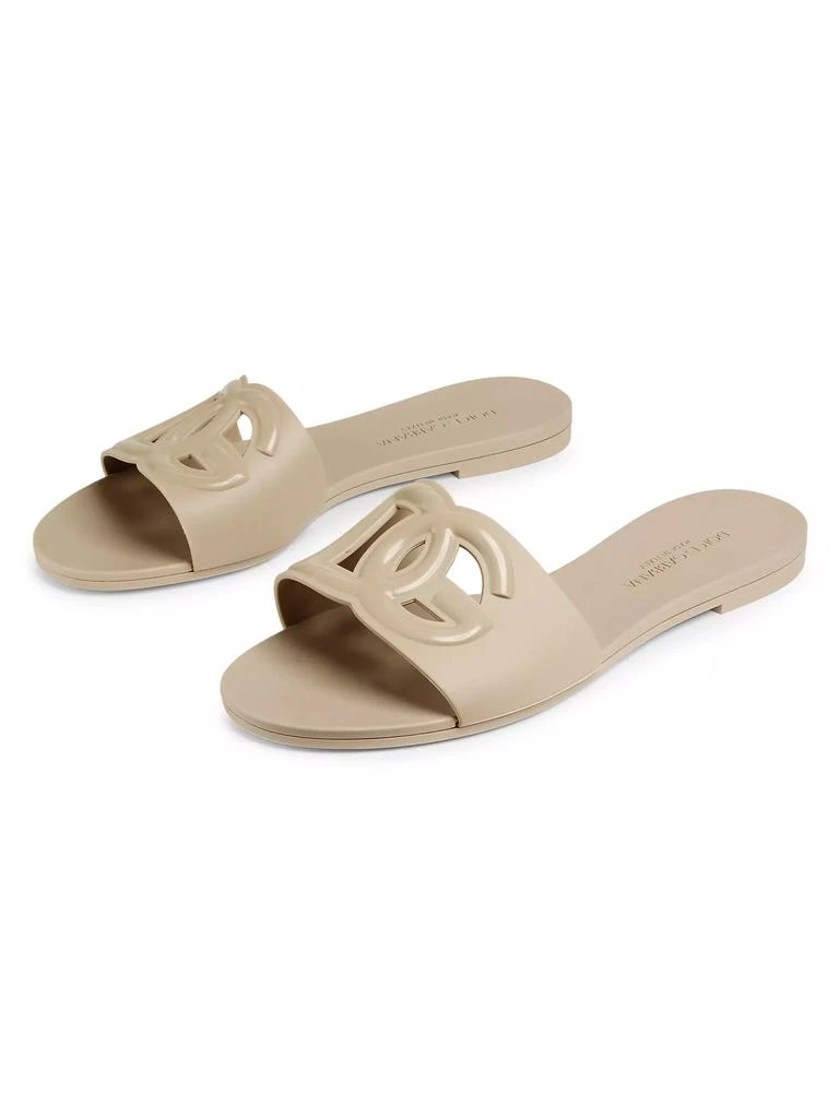 Dolce & Gabbana Interlock Logo Rubber Slides 2