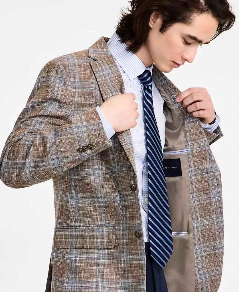 Tommy Hilfiger Men's Modern-Fit Windowpane Plaid Sport Coat 2