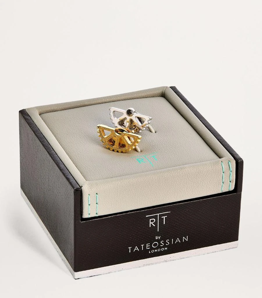 Tateossian Rhodium and Yellow Gold-Plated Puzzle Cufflinks 3