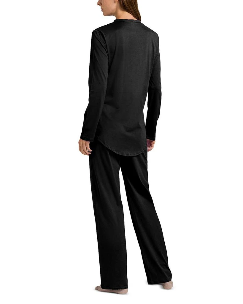 Hanro Cotton Deluxe Long Pajama Set 2