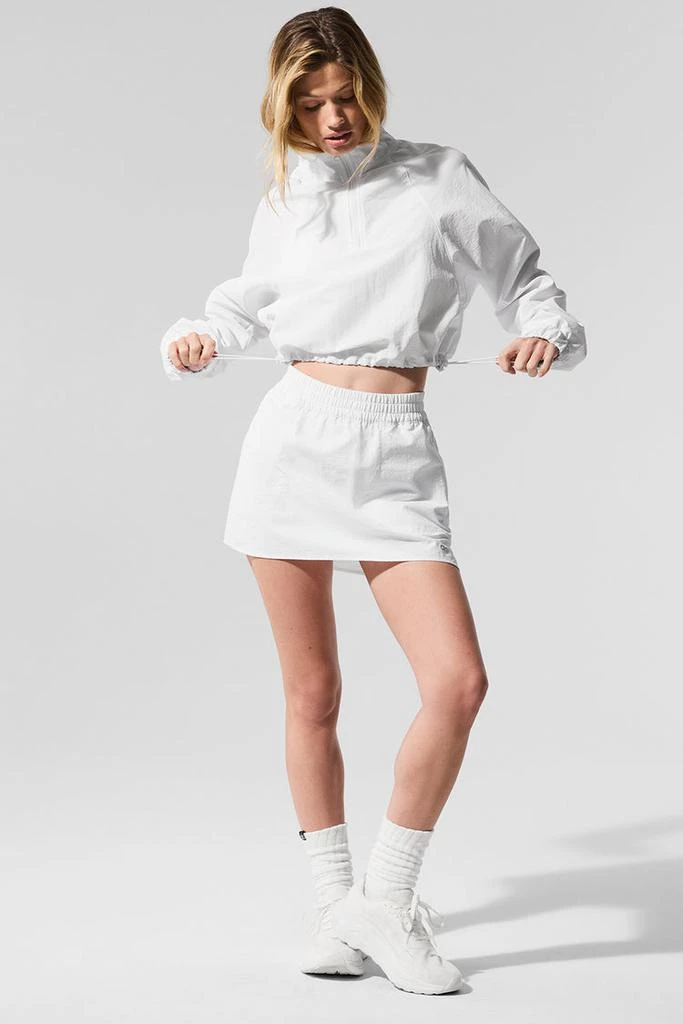 Alo Cropped 1/4 Zip Alumni Pullover - Spearmint 3