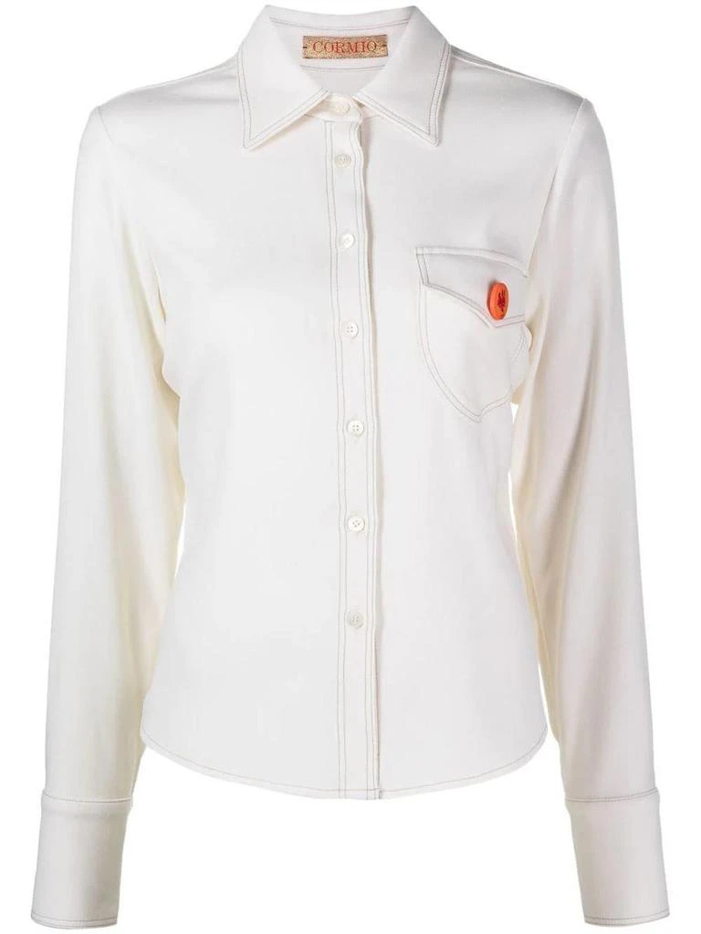 CORMIO Cormio Katy Pin-Badge Shirt 1