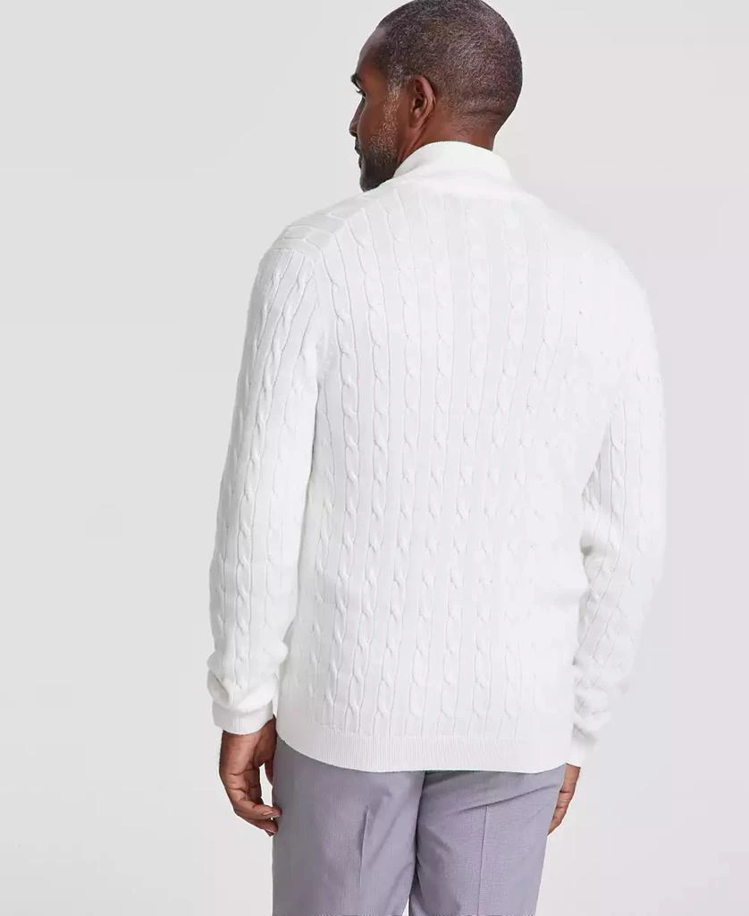 Club Room Men
s Cable-Knit Full-Zip Sweater, Created for Macy
s 2