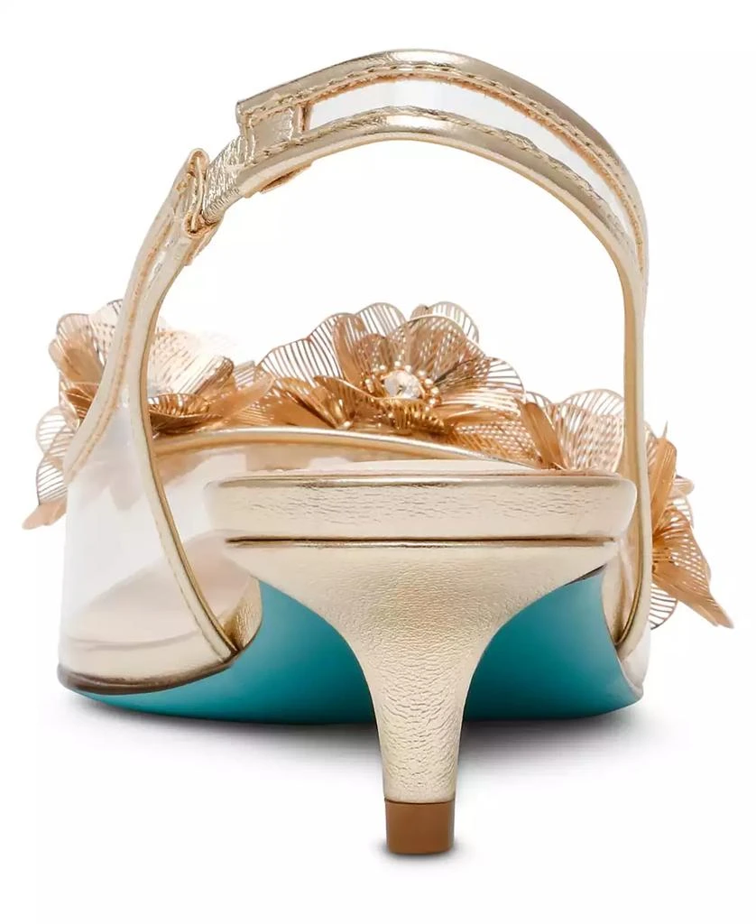 Betsey Johnson Women's Robin Floral Ornamented Slingback Pumps 3