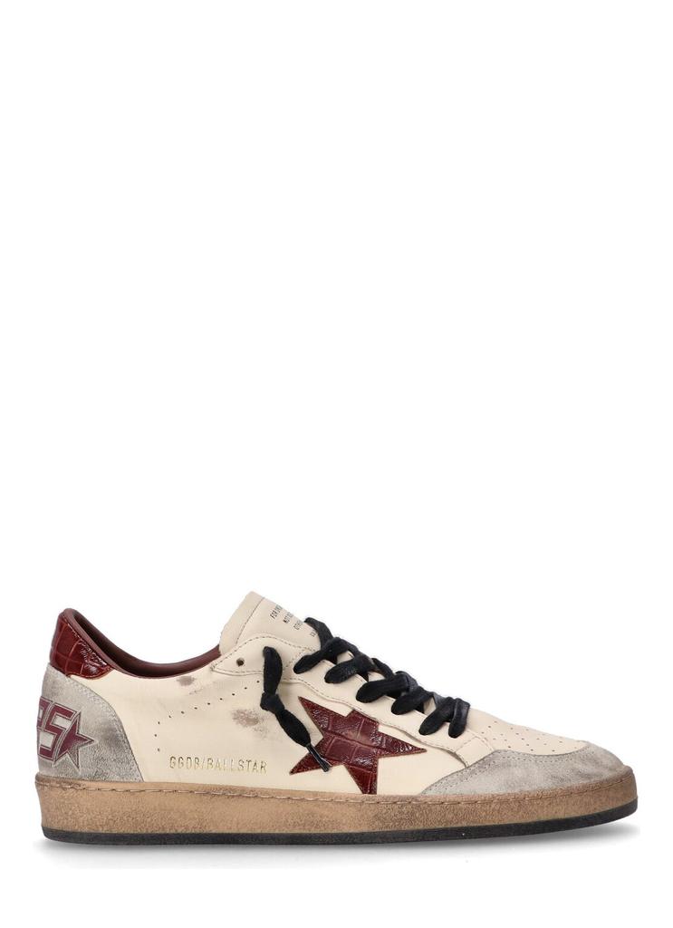 Golden Goose Ball Star Nappa Upper Suede Toe And Spur Cocco Printed Leat