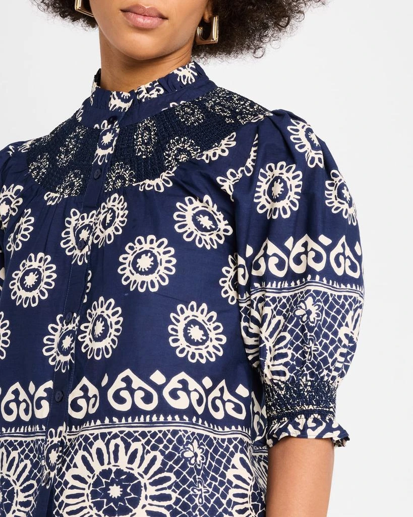 Love The Label Zarina Smocked Button-Front Top 5