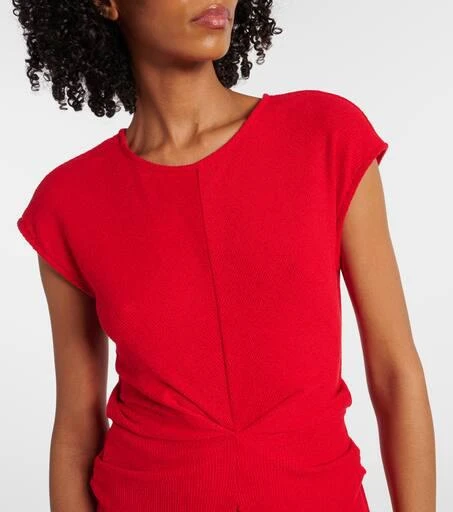 Proenza Schouler White Label gathered crêpe long dress 4