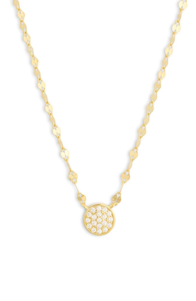 Argento Vivo Pavé Flat Link Necklace