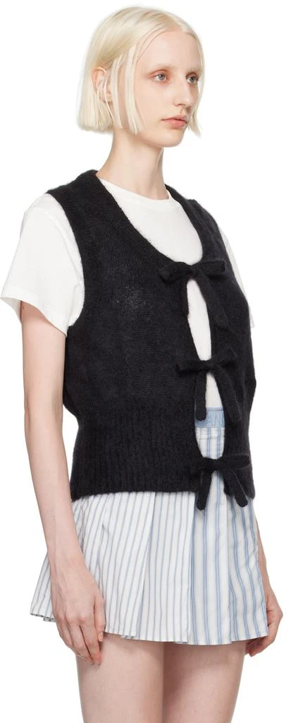 Ganni Black Tie String Vest 2