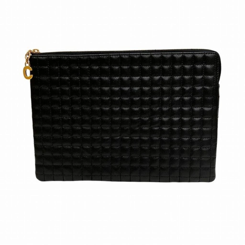 Celine Leather Clutch Bag (Pre-Owned) 1